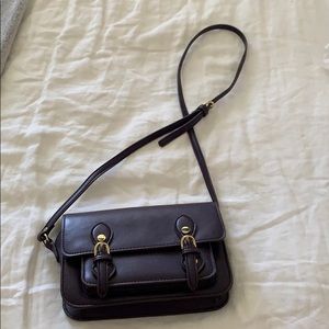Steve Madden deep purple crossbody w/ gold detail